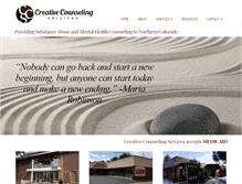 Tablet Screenshot of creativecounselingservices.org